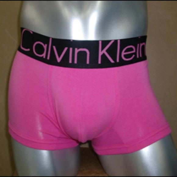 Calvin Klein Neon Pink Cotton Boxer Briefs NWT Men Boxer Underwear - Picture 3 of 3